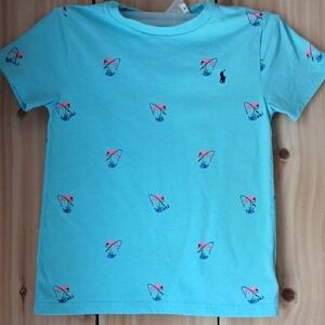 Polo Ralph Lauren Aqua Tee with Fun Graphics